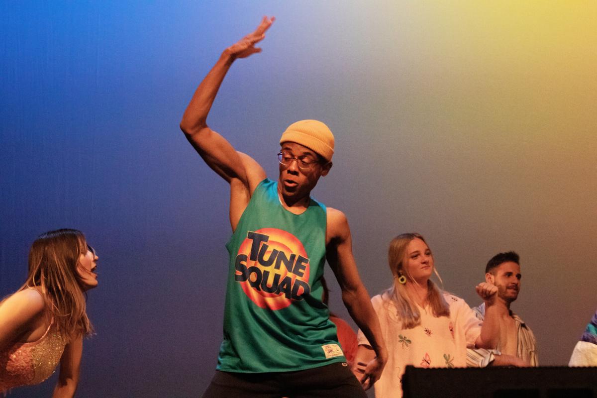 Students performing during Dance Workshop
