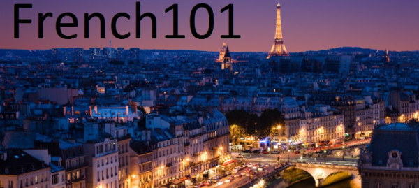 Photo of a nighttime view of Paris with Eiffel Tower on the horizon