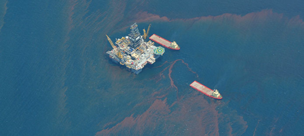 Oil from the Deepwater Horizon spill in the Gulf of Mexico in April 2010