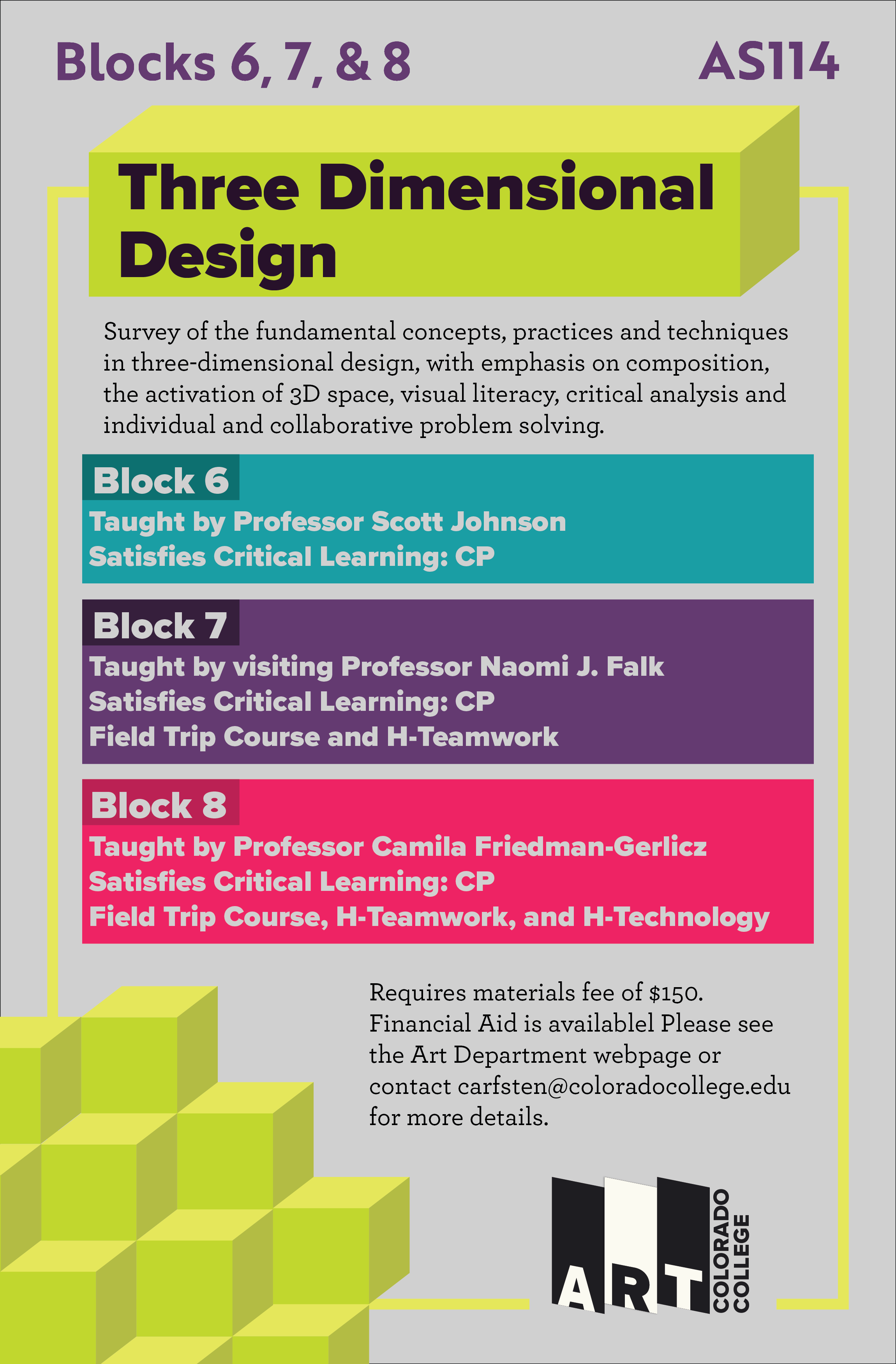 B6B7B8 3D Design Poster