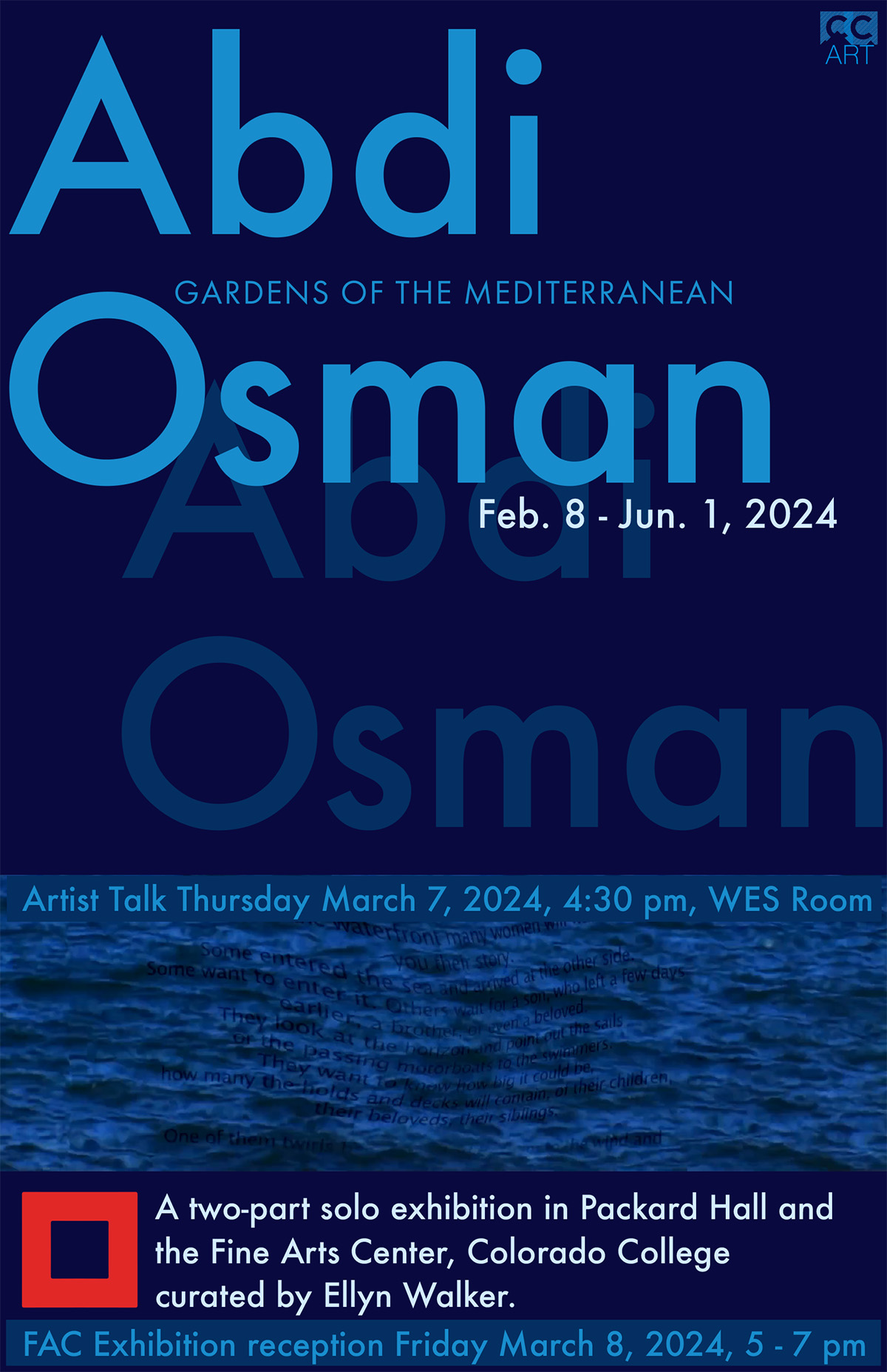 Abdi Osman exhibition poster