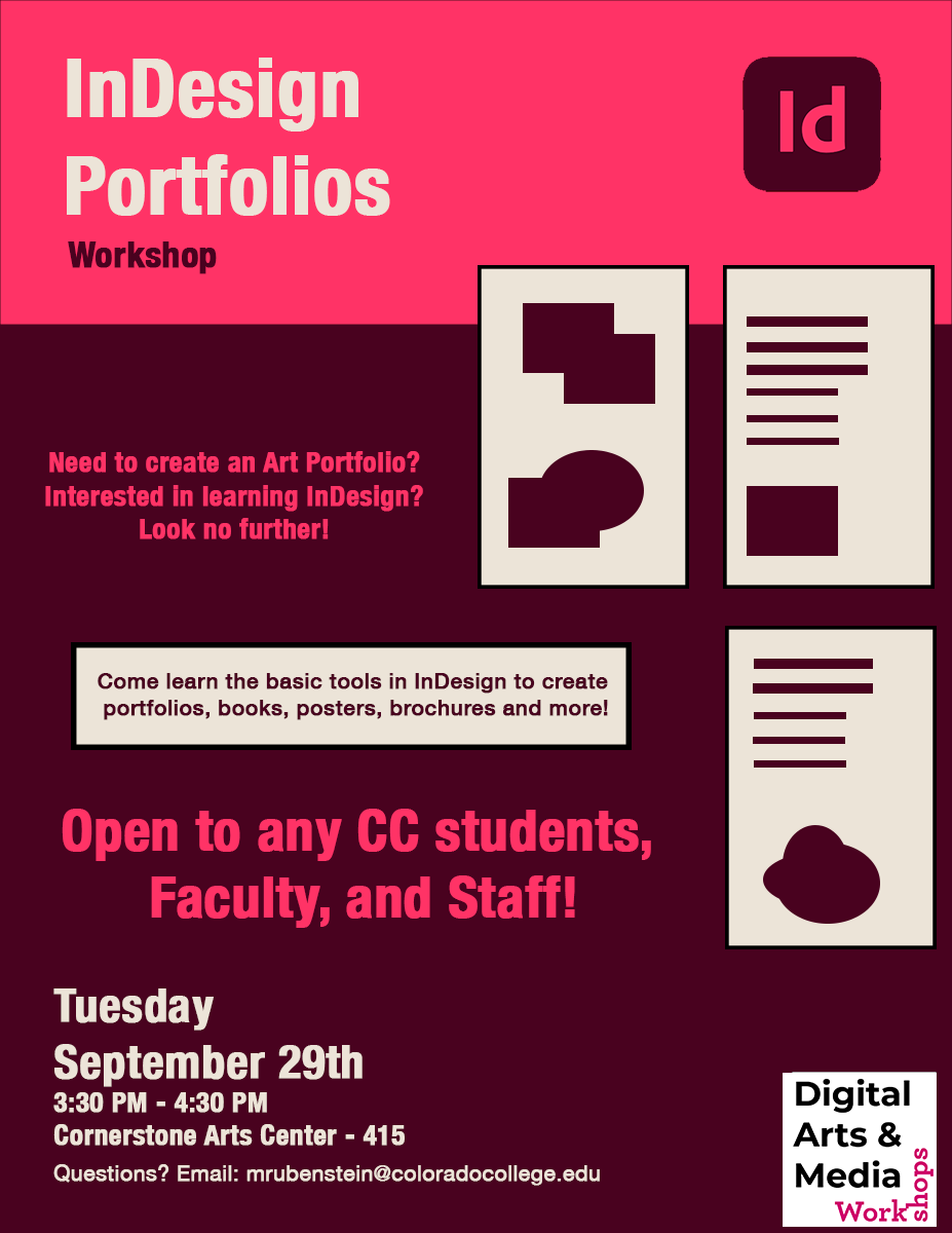 Block 2 Poster for InDesign Workshop