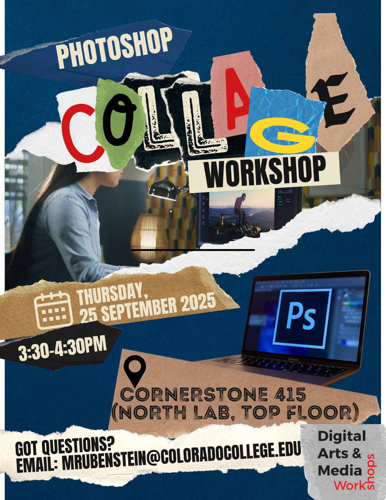 Block 2 Photoshop Collage Workshop Poster