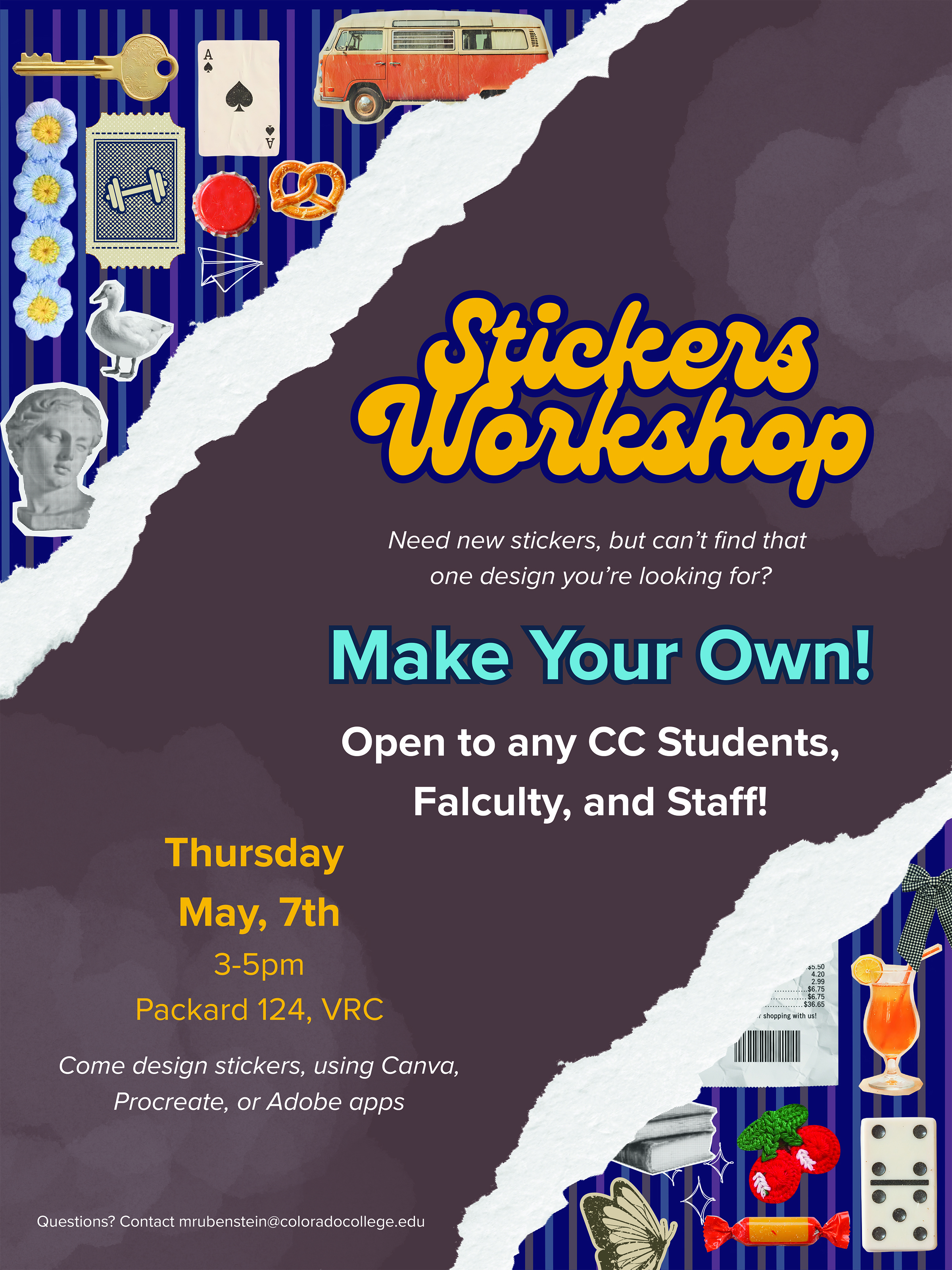 Block 8 Stickers Workshop Poster