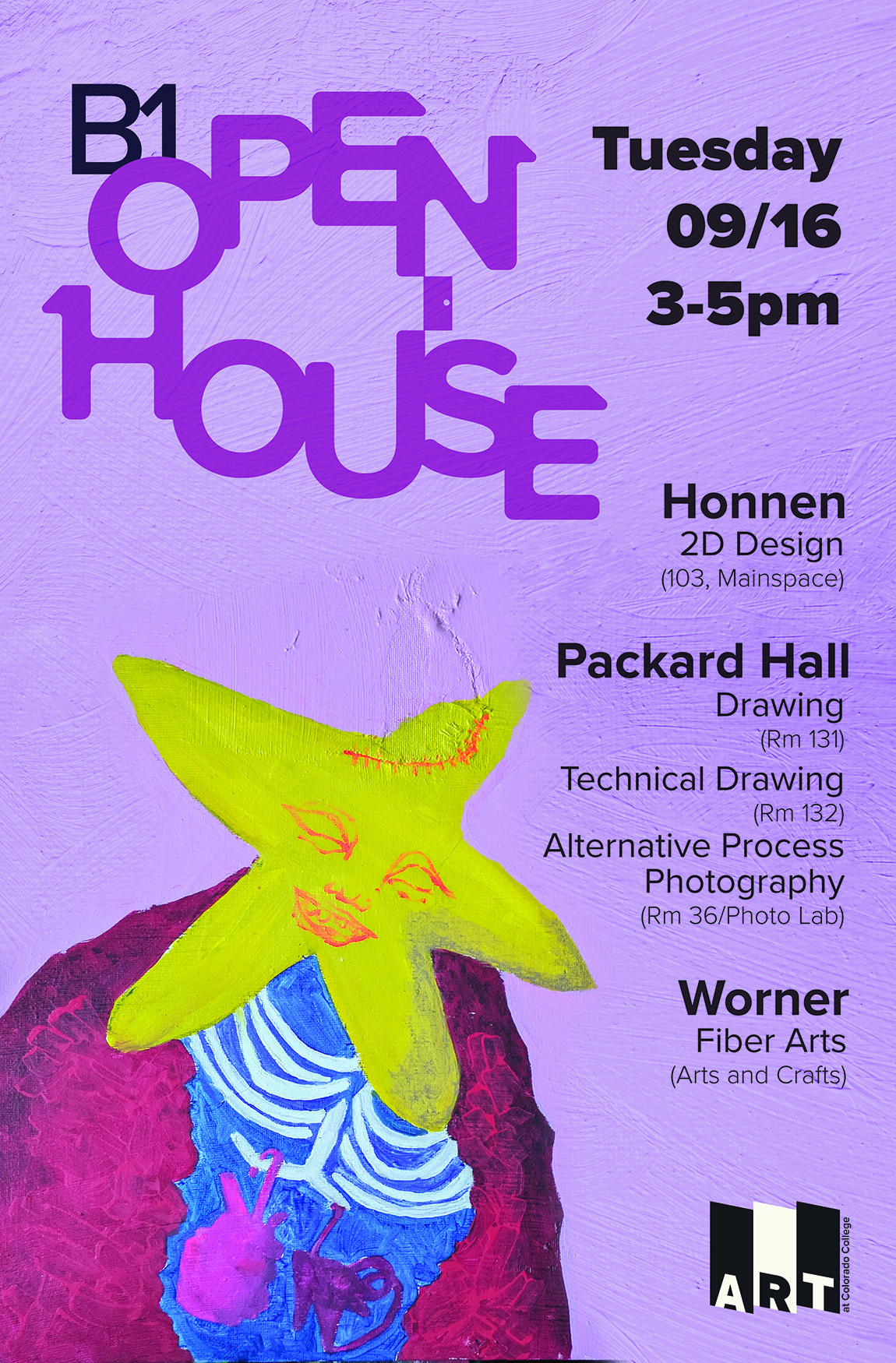 poster for block 1 open house
