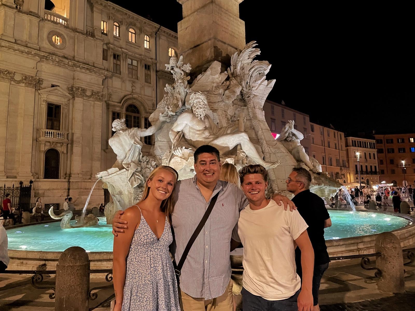 At the Paizza Navona with CC alums Jack Gates and Tayla Wheeler.  <span class="cc-gallery-credit"></span>