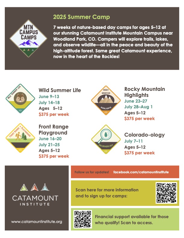 Catamount Institute 2025 Summer Camps