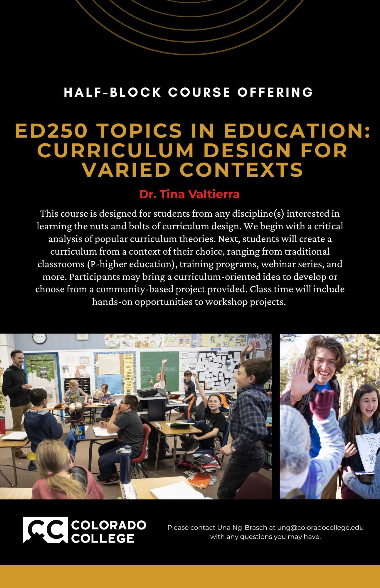 ED250 Half-Block Class: Curriculum Design for Varied Contexts