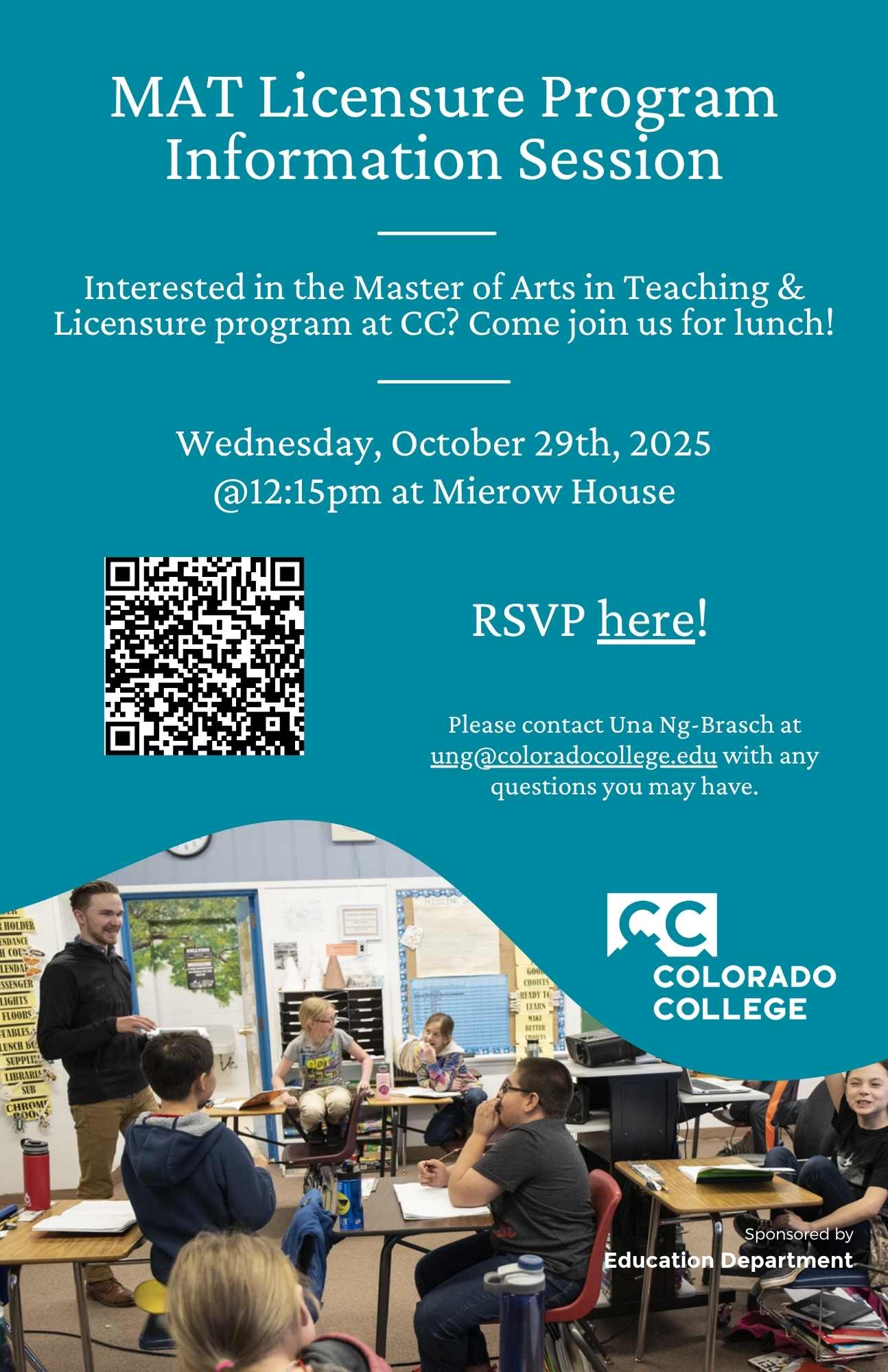 Master of Arts in Teaching Info Session Lunch