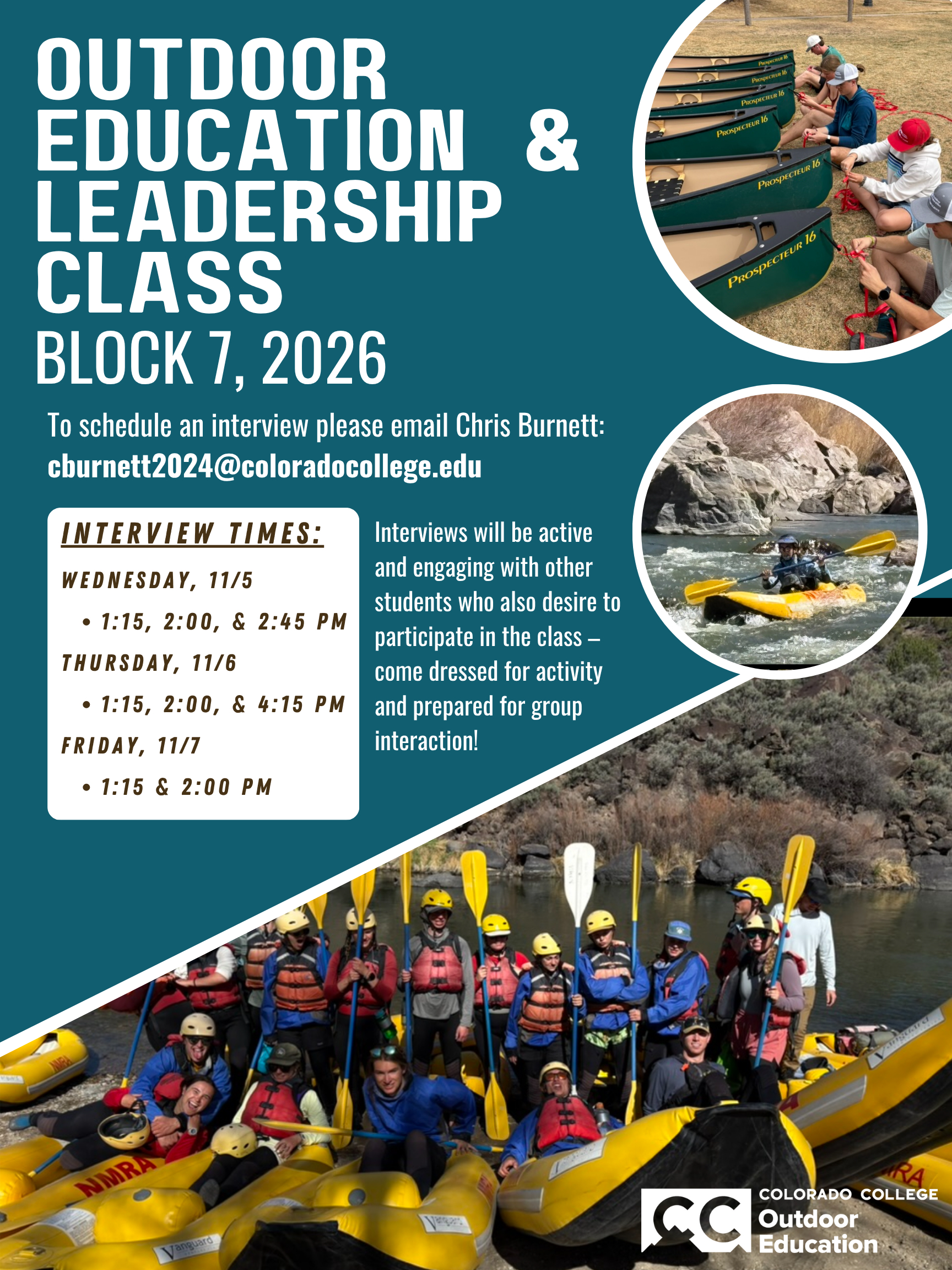 Outdoor Education and Leadership Class ED250