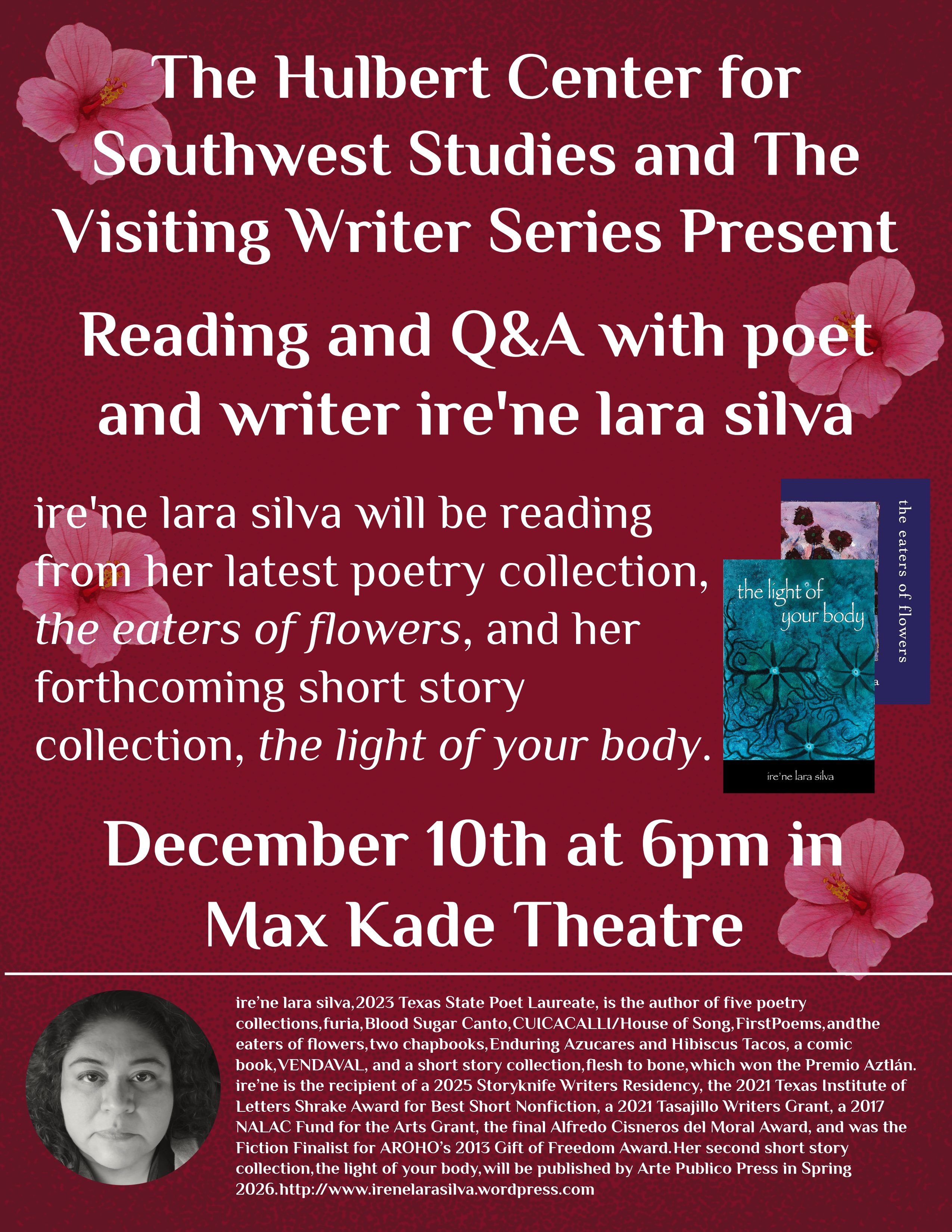 Irene photo and book cover