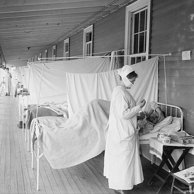 Influenza patients in a medical ward
