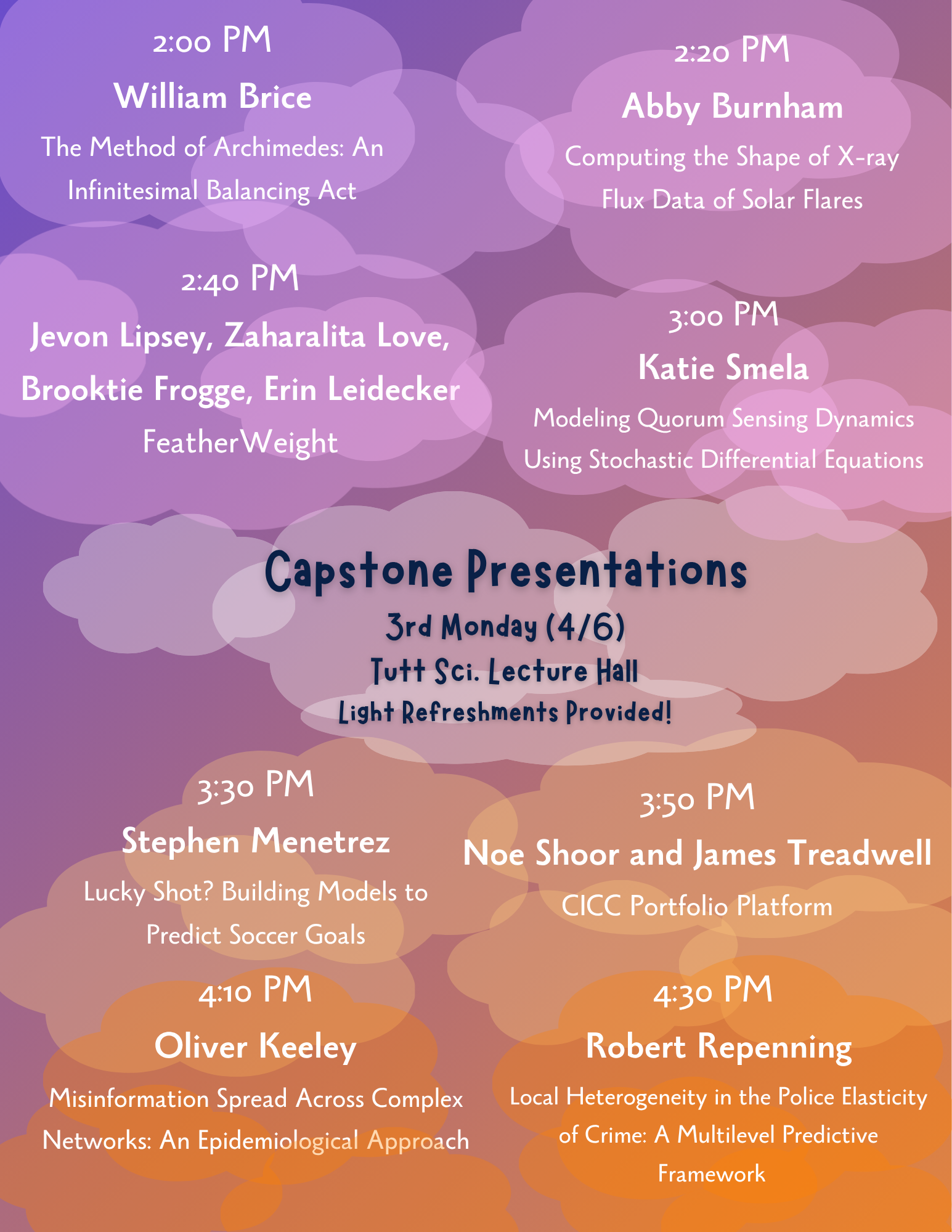 2026 senior thesis presentations 