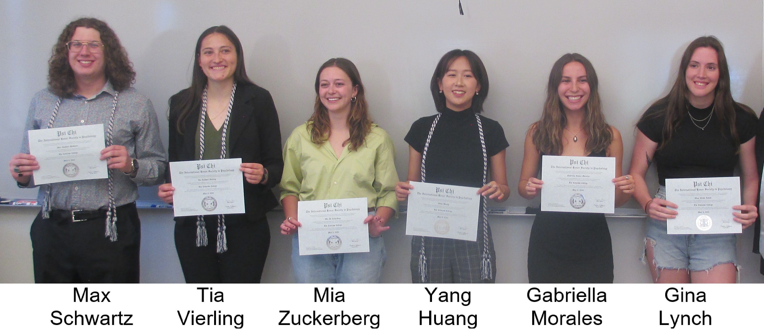 2022 Psi Chi Inductees