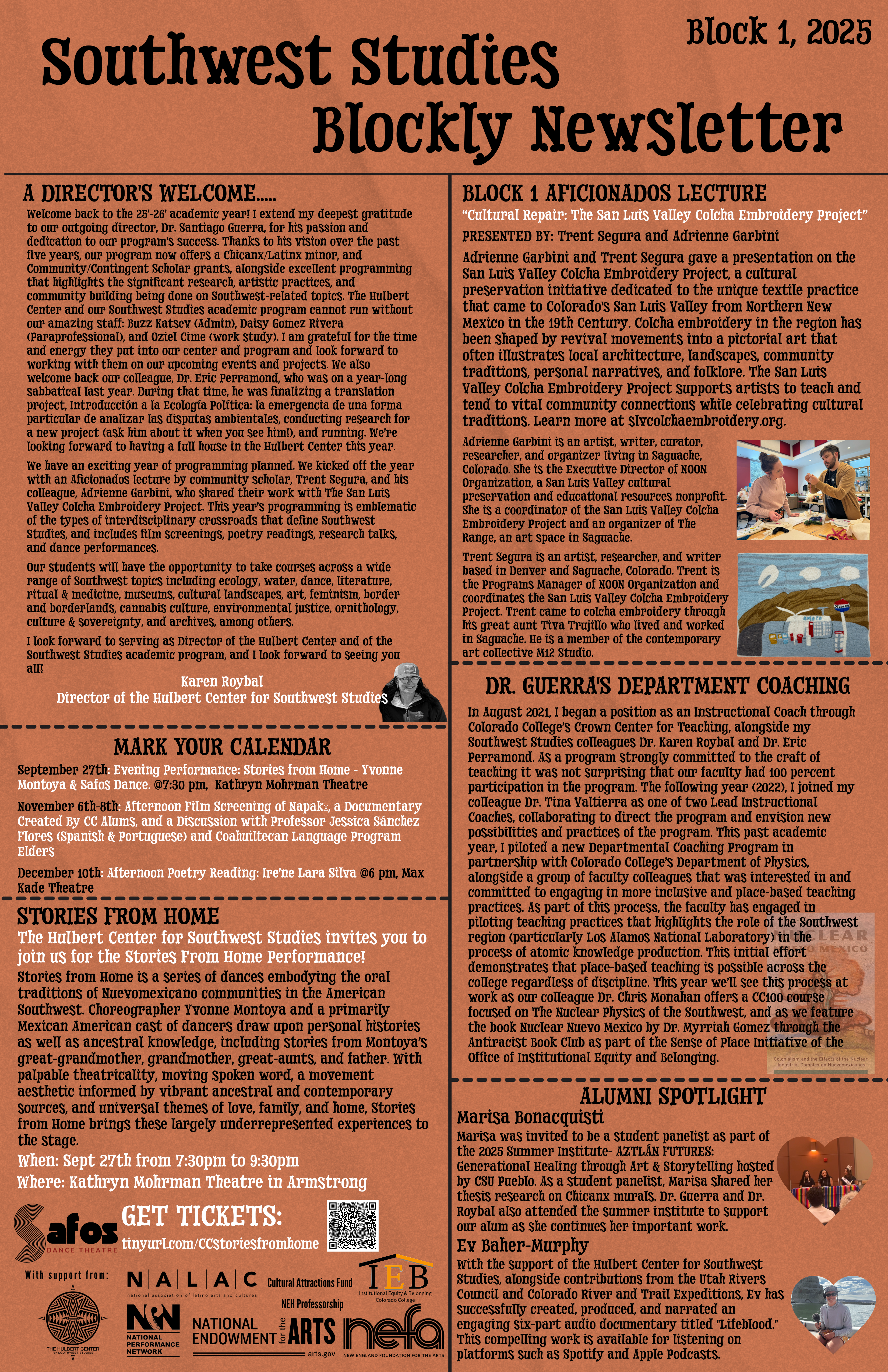 Block 1 Newsletter