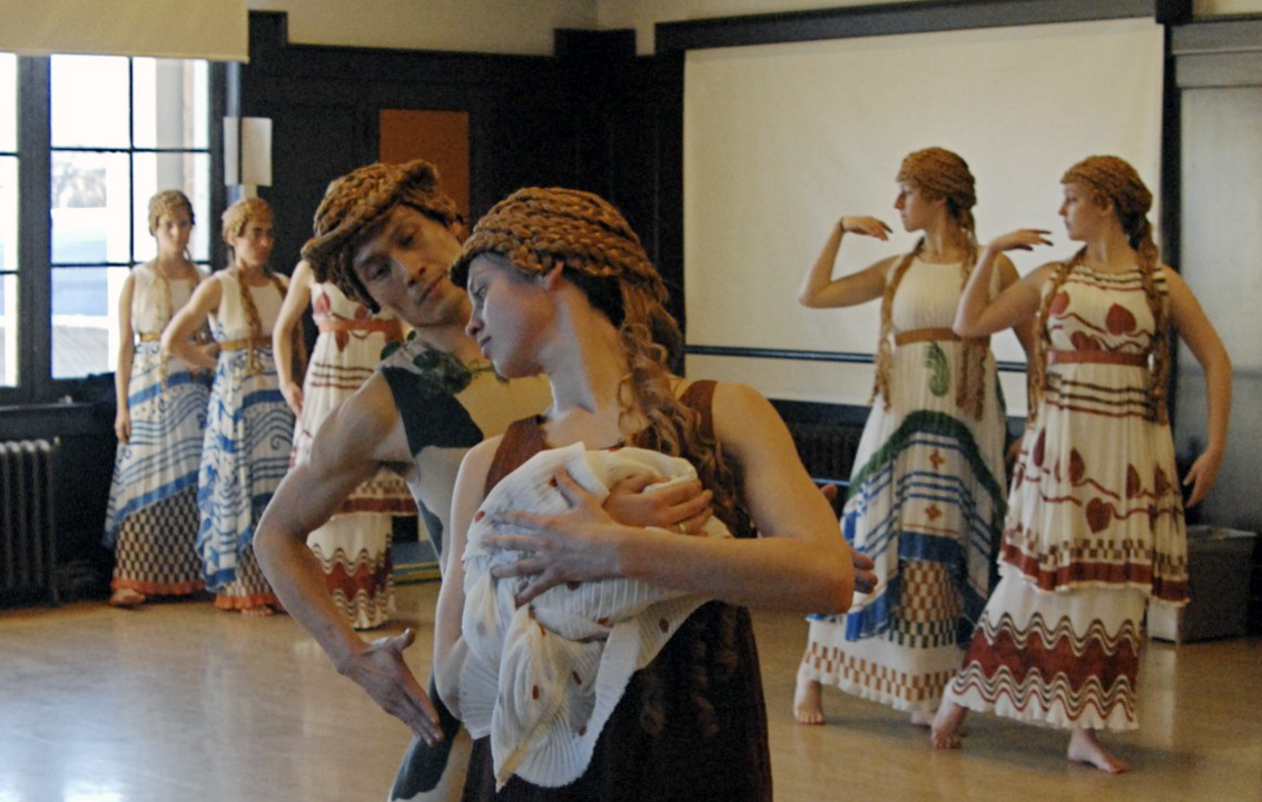2006 Faculty Dance Concert: Memories Past and Present, Rehearsal of Afternoon of a Faun reconstructed by Yunyu Wang <span class="cc-gallery-credit"></span>