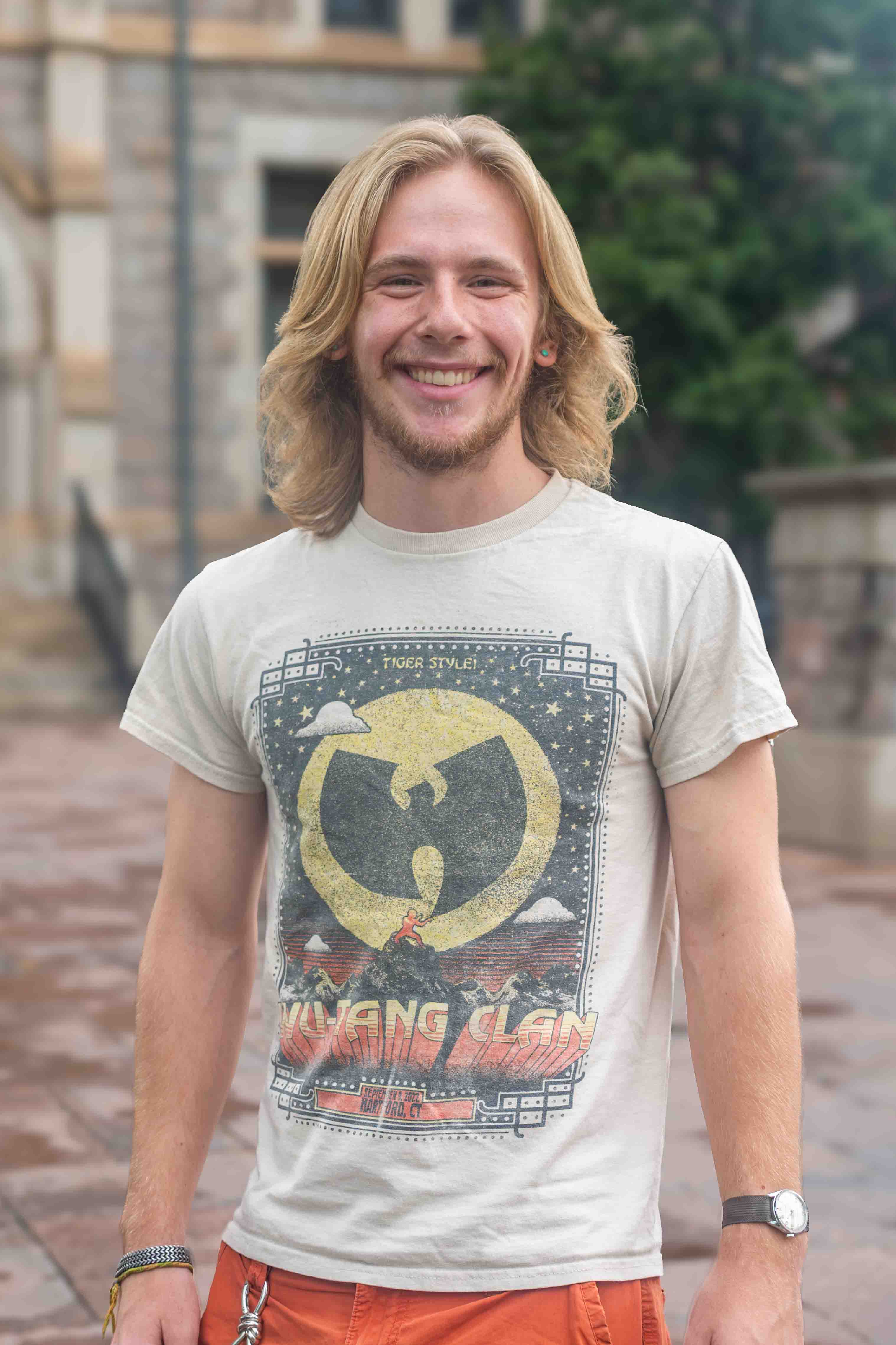 Jackson Bonser smiling at the viewer.