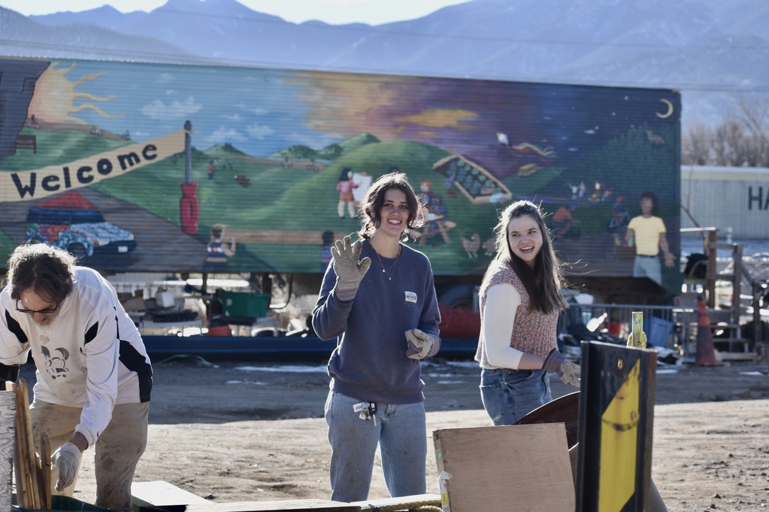 Students participating in CCE's Week of Action