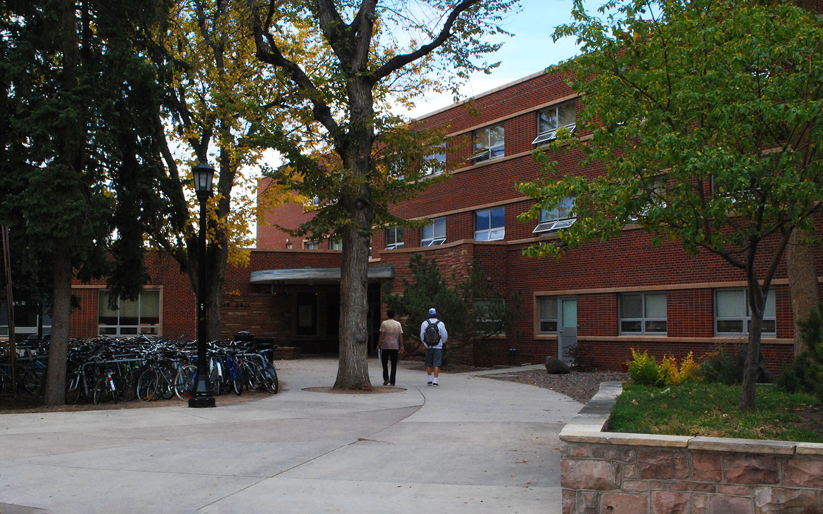 Students walking