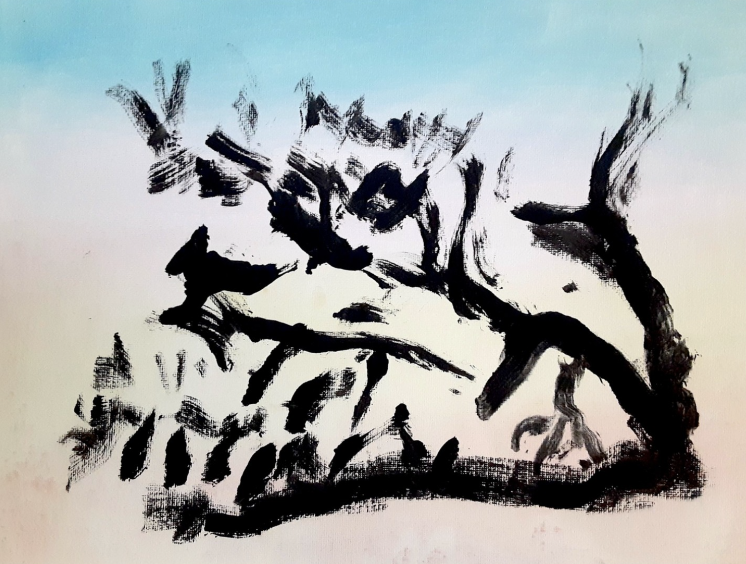 painting by June Shimoda