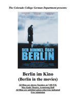 Poster for Berlin im Kino (Himmel ueber Berlin)