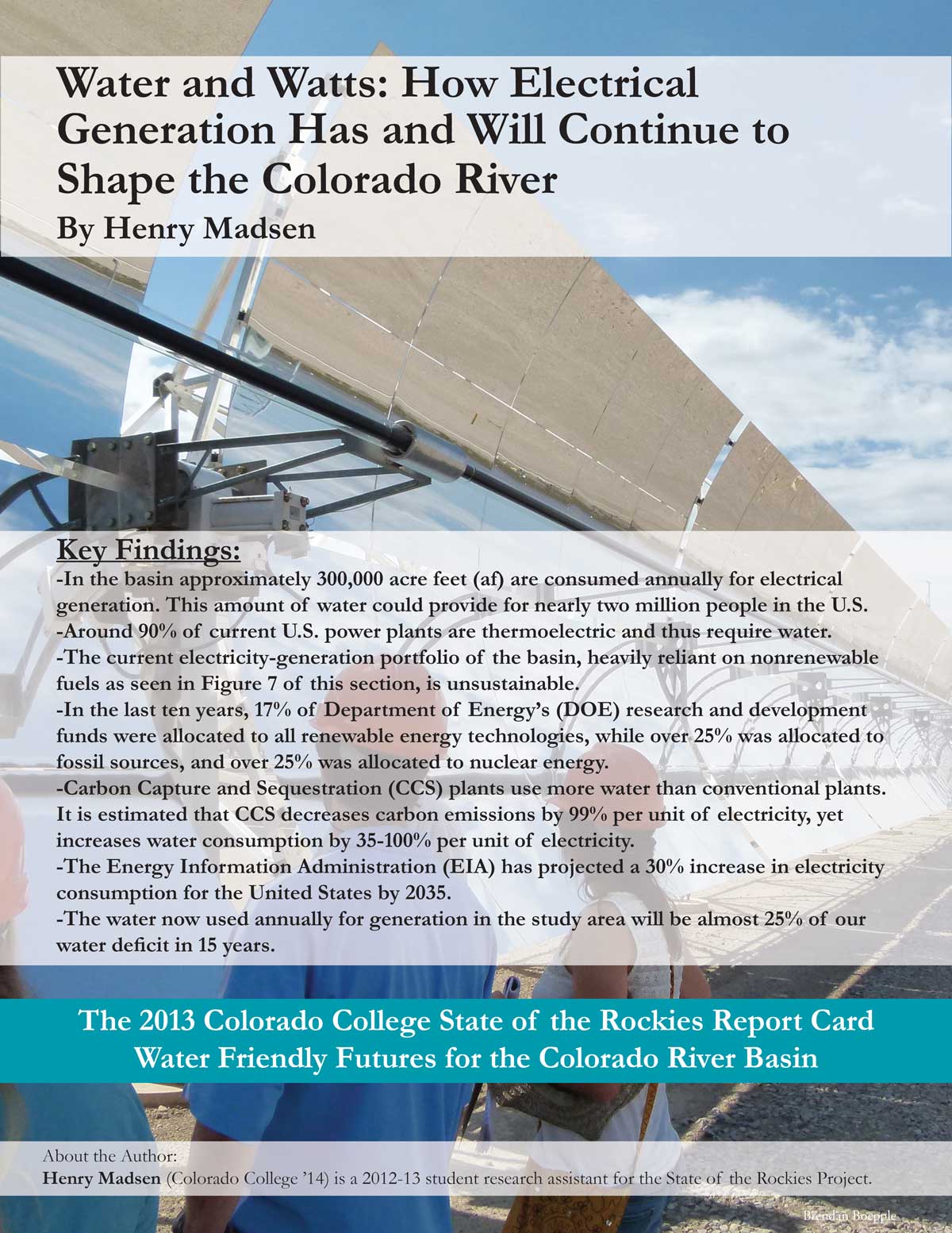 energy water nexus state of the rockies colorado college college report card generator