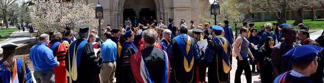 Faculty at Honors Convocation 2014