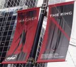 Lyric Opera flags in Chicago