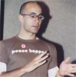 Head Resident of the Italian House Mauro Saachi helped organize the Peace Happens symposium.