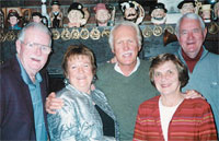 <strong>Steve 56</strong> and <strong>Toni Persons 57 Channer</strong> recently spent three months in Palm Desert, Calif., at the home of <strong>Bob Wessen 56</strong>. While there, they were pleased to meet up with fellow CC grads <strong>Van 55</strong> and <strong>B.J. Chaney 58 Skilling</strong> for fine dining and fond memories at Lord Fletchers Restaurant. From left, Steve, B.J., Bob, Toni, and Van.