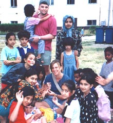 Refugee children from Bangladesh, Kosovo, and Afghanistan