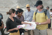 Anna Morton ’07 and her father, Craig Morton, traveled to Banda Aceh in northern Sumatra to connect victims of the tsunami to the relief organizations that could best help them.
