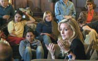 Actress Jane Krakowski discusses the differences between television, theater, and film acting with drama and music students the day after the “Better When It’s Banned” concert for Cornerstone Arts Week. Krakowski is one of few actors who successfully works in all three mediums.