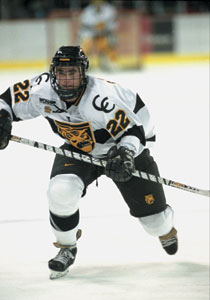 Junior center <b>Marty Sertich</b> has led the nation in scoring for most of the 2004-2005 season. 