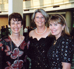 CC friends and Delta Gamma sorority sisters met at a recent Nikken convention in Los Angeles. From left, <span style='font-weight: bold'>Markie Jordan Burch 74</span>, <span style='font-weight: bold'>Jennie Greenewald Areson 75</span>, and<span style='font-weight: bold'> Kathie Simpson Zier 73</span>.