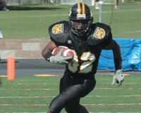 <strong>Marquis Malcom ’08</strong> ran for a school record 344 yards during the Homecoming game — the top single-game performance in Division III. At press time, Malcom’s game trailed only a 410-yard performance by Division II Ferris State’s Andrew Terry as the top performance in U.S. college football this year.
