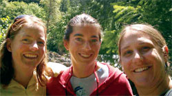 <strong>Laura Sohn 99</strong> left her job as director of individual giving at Appalshop in February to travel for a year. She visited <strong>Bob Pokorny 99</strong> in Paris, France, then went to Rio de Janeiro; Portugal; Merida, Mexico; California; and Glide, Ore., where she is pictured with <strong>Annie Schaub 99</strong> and <strong>Laura Dickerson 99</strong>. Shes back in New York to start a business named Honeypie Catering, but planning a two-week break in New Zealand.