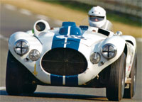 <strong>Bob Williams ’64</strong> is focusing his recreational activities on vintage motorsports. With this rare 1952 Cunningham C4R sports car, he has participated in the 24-hour Le Mans Classic in France, the Goodwood Festival of Speed in England, and the Monterey Historic Automobile Races in California.