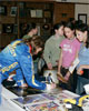 Alison Dunlap '91 signs autographs at CC's National Girls and Women in Sports Day