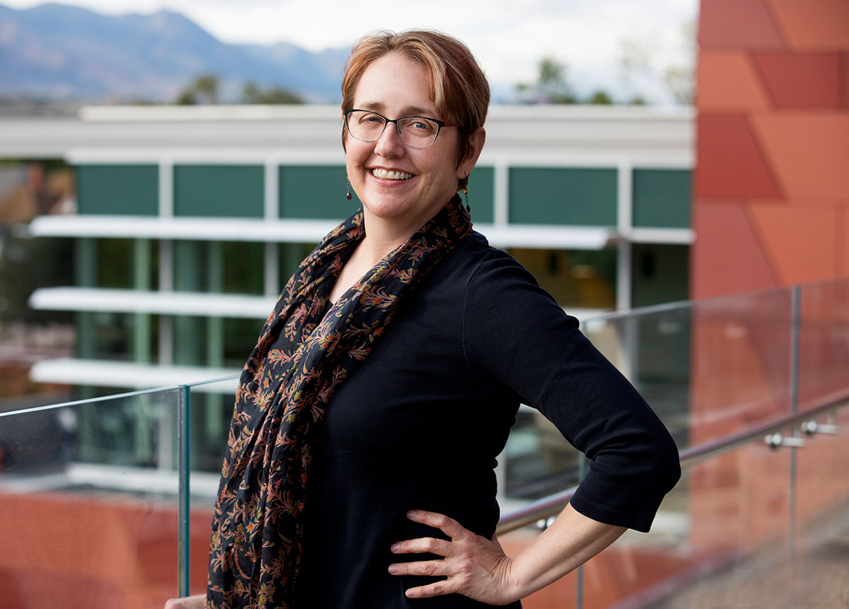 Library director JoAnn Jacoby