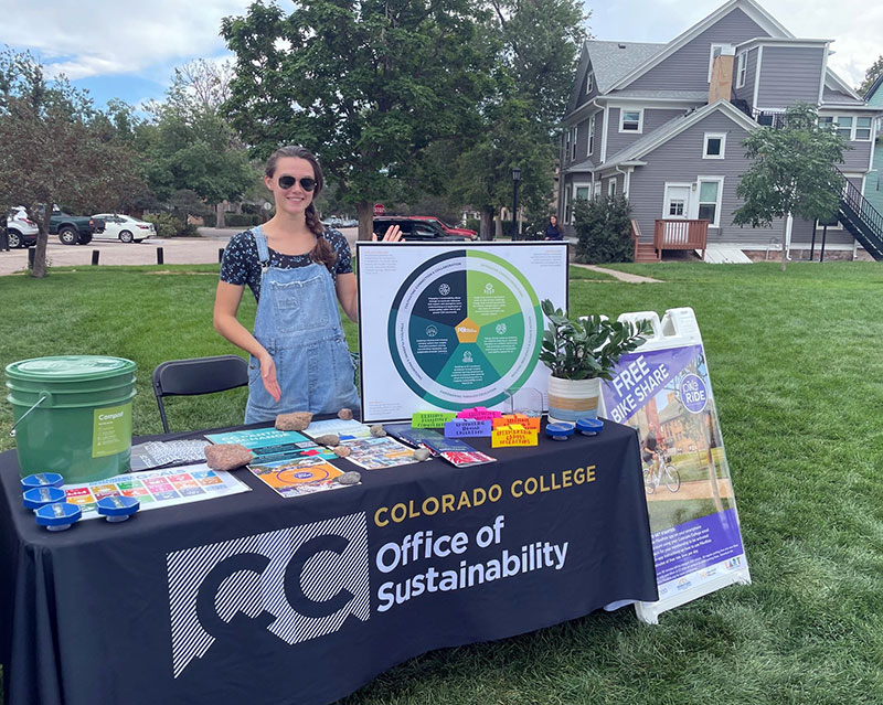 CC's Office of Sustainability at an east campus open house