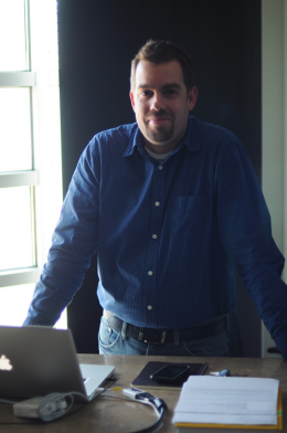 Scott Krzych speaking in Turkey on digital cartography, Google Earth
