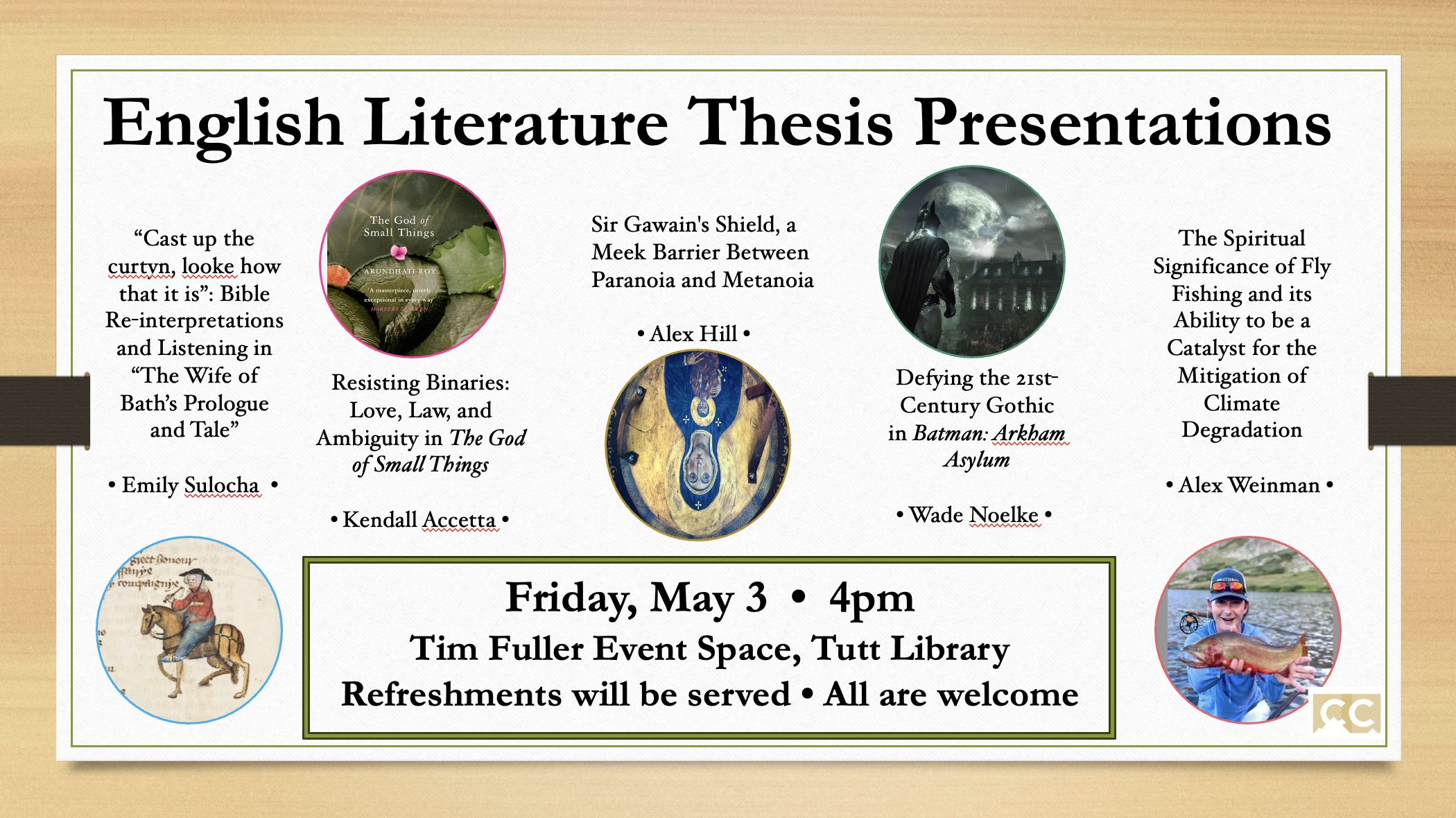 Senior English Literature Thesis Presentations