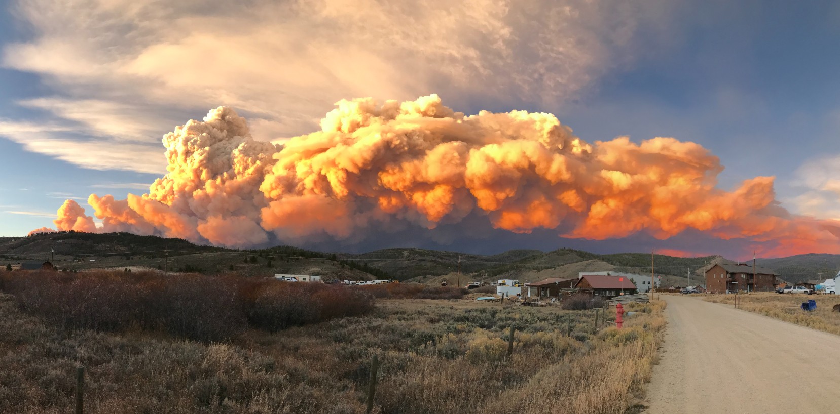 The East Troublesome Fire in 2020 burned 193,812 acres, making it the second largest in Colorado history. Photo by <b>Jessi Burns ’06</b>.
