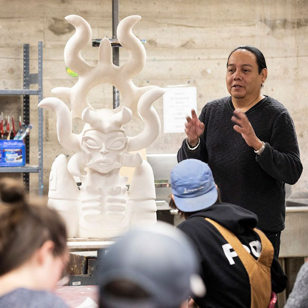 Back to the Future: Students Learn From Artist-In-Residence Virgil Ortiz