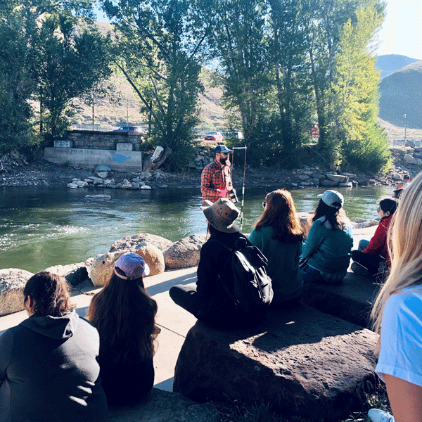 Director of Sustainability Ian Johnson discuss the importance of water during a Sense of Place tour in Buena Vista, Colorado. Photo by &amp;#160;Mae Rohrbach 