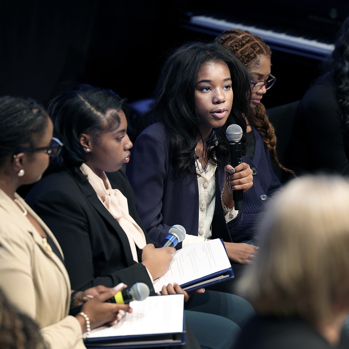Granddaughter of Martin Luther King, Jr. Preaches Nonviolence with Fellow Students