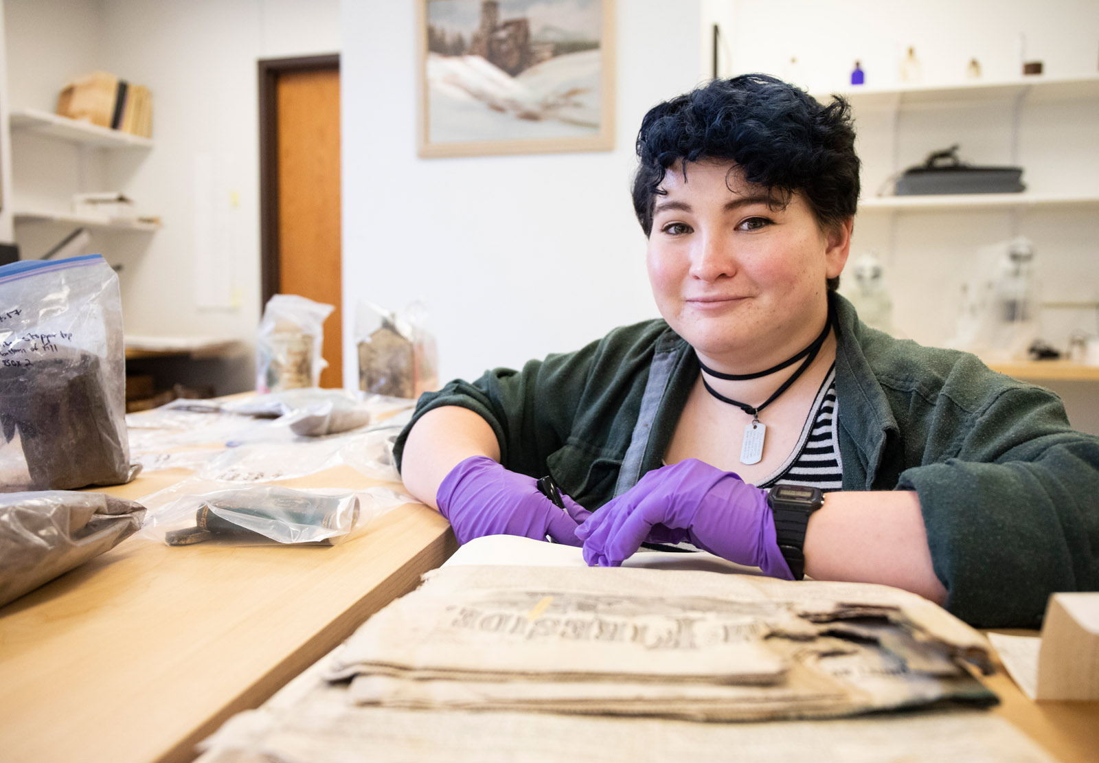 Ella Axelrod has spent months investigating, cataloging and digging into the mysteries of a buried box of odd treasures from the late 1800s and early 1900s as a part of their Summer Collaborative Research.