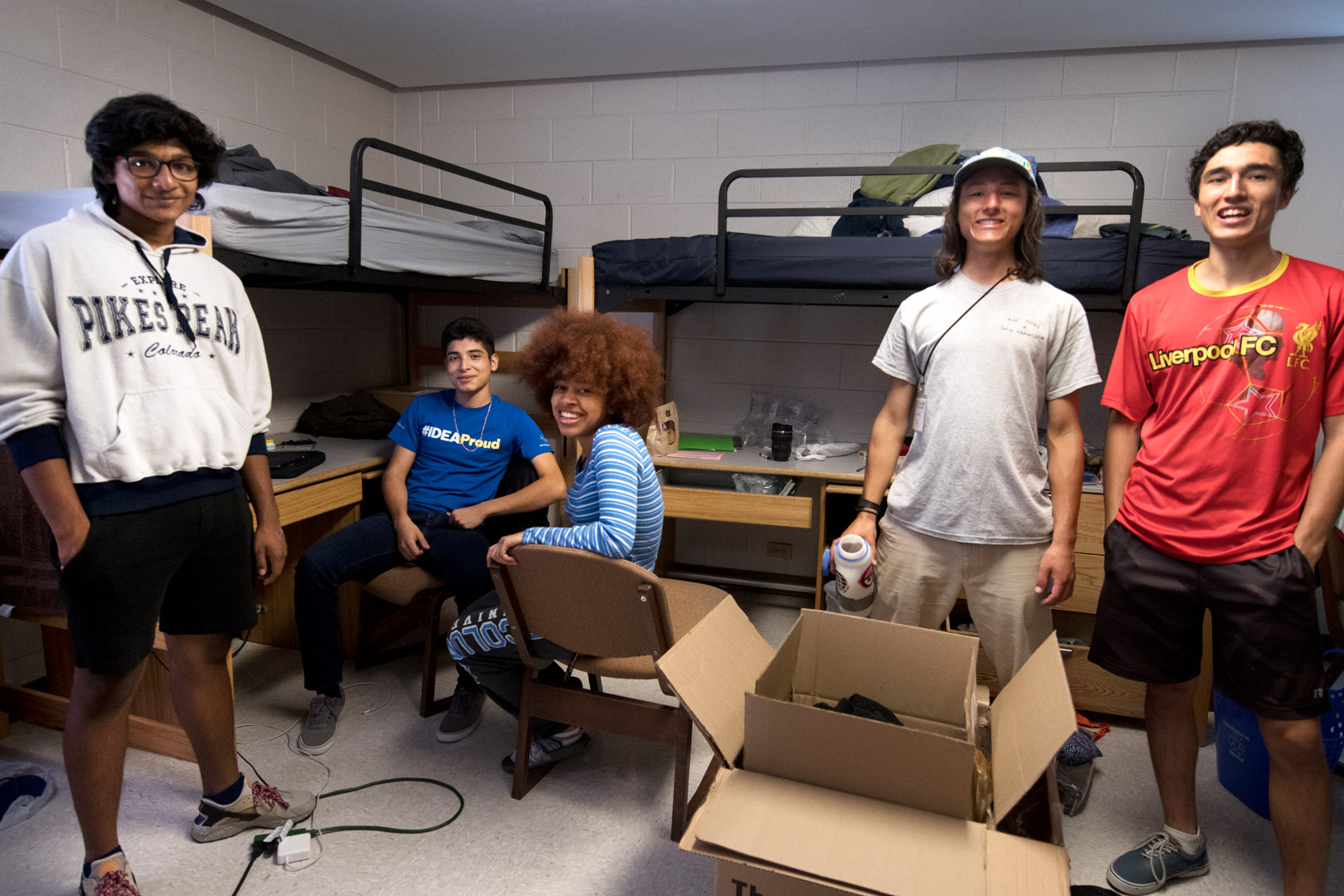 First years met and moved into their rooms during New Student Orientation and Move-In weekend. Photo by <strong>Vivian Nguyen '20</strong>