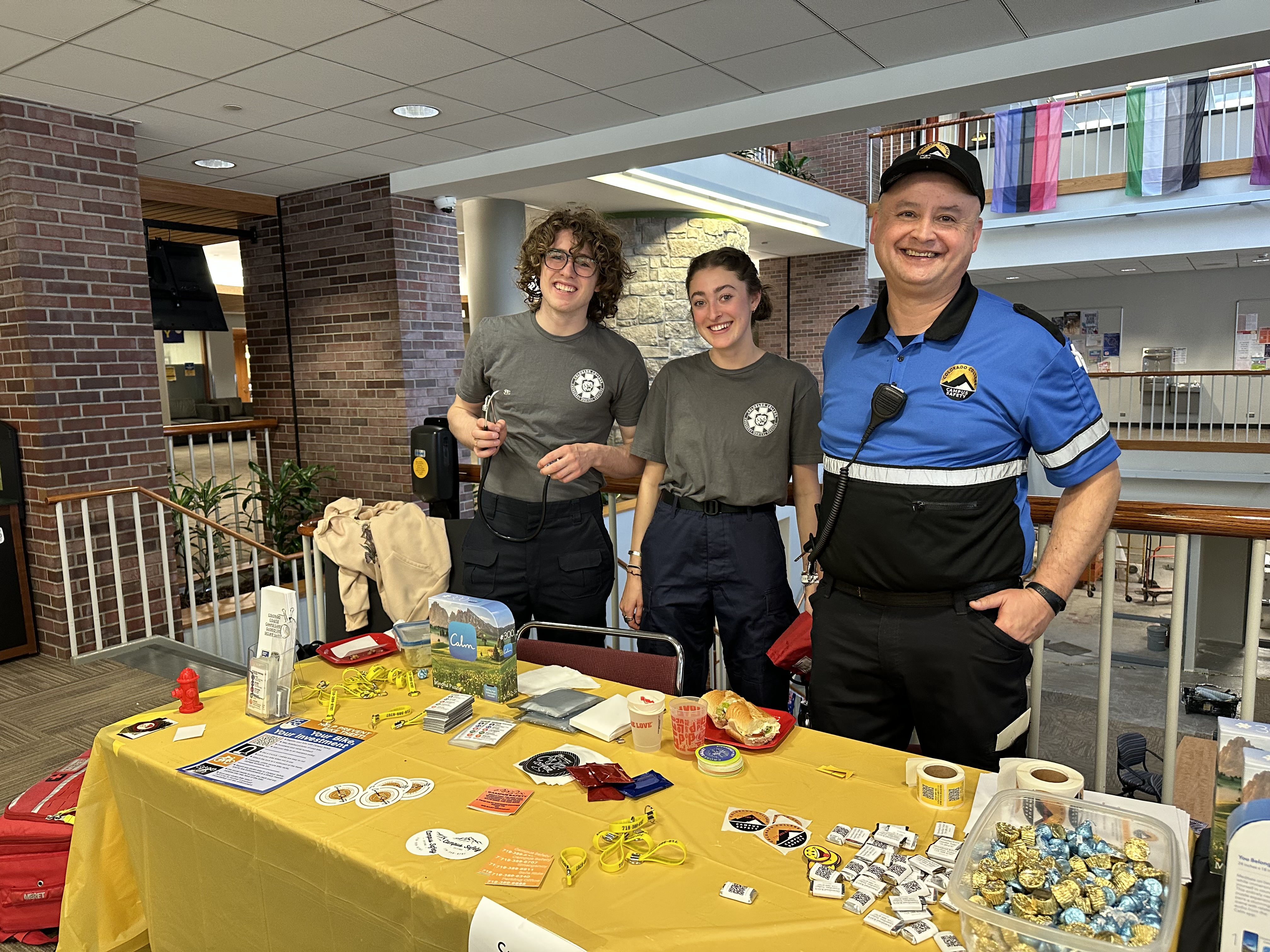 CCEMS answering questions at Spring EmpowerCon Safety Awareness Fair.